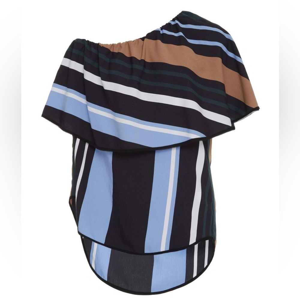 Smarteez Italy / Striped One-shoulder Top
